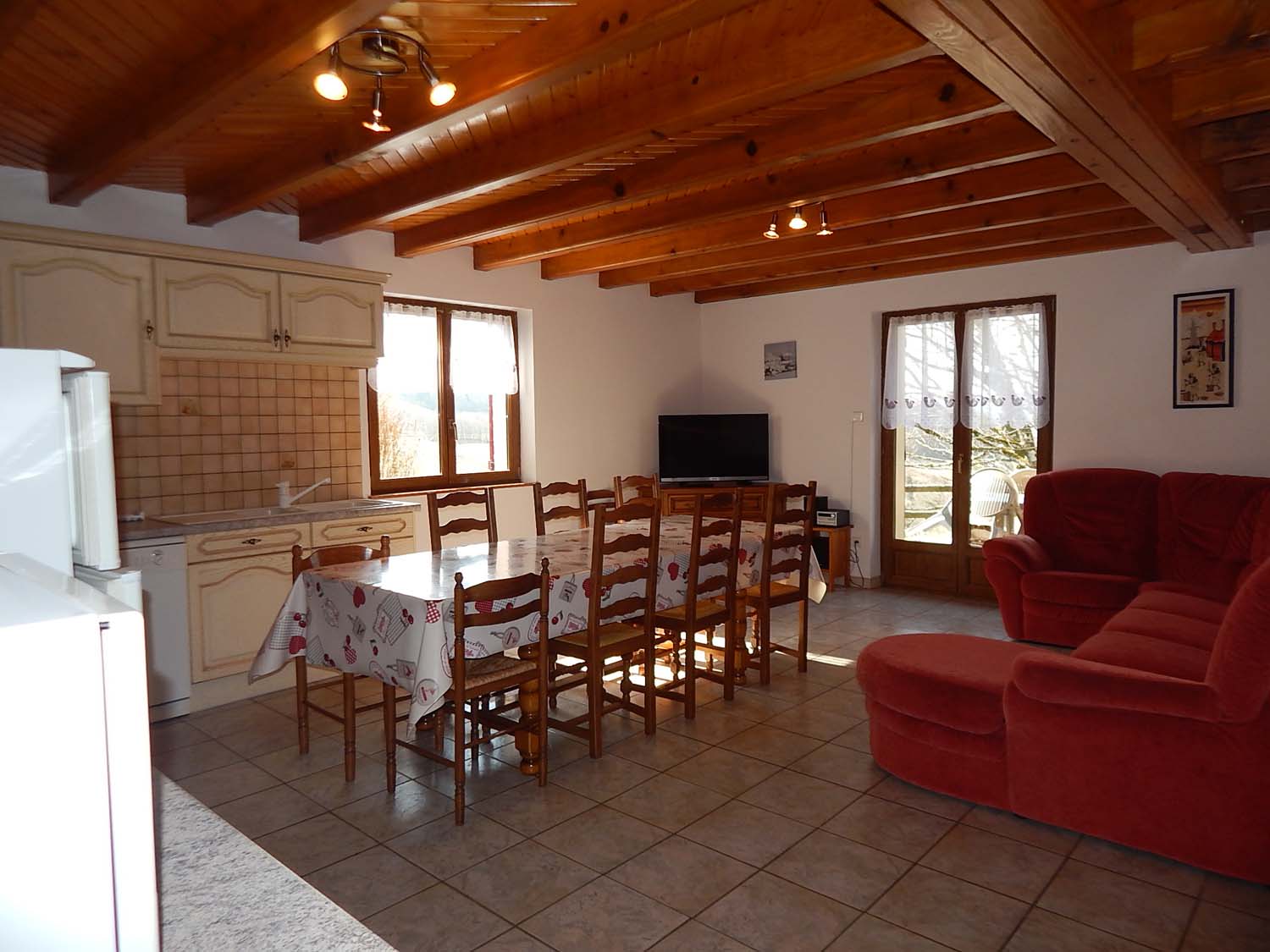 Location chalet Rouge Terre